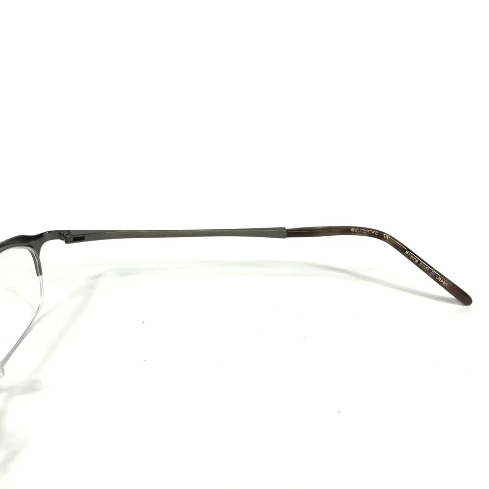 Matsuda Eyeglasses Frames 10208 AGR Brushed Gunmetal Gray Cat Eye 49-19-142